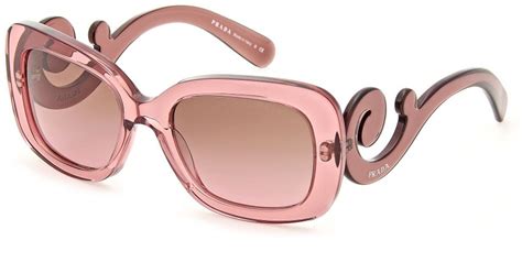 crystal.pink prada glasses|clear pink prada glasses.